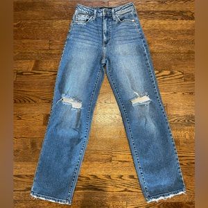 Just Black Denim Highrise Straight Jean